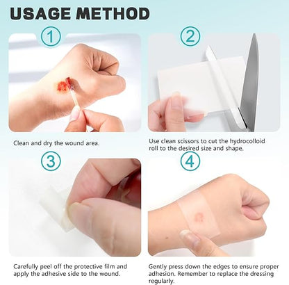Hydrocolloid Wound Care Bandage Roll